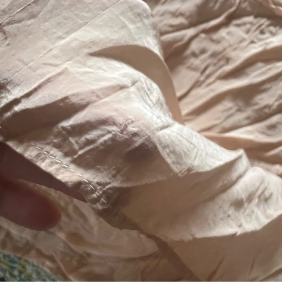 Zara Peach Halter Neck Low Back Ruffled Fit & Flare Maxi Dress Womens Size M - Picture 7 of 9